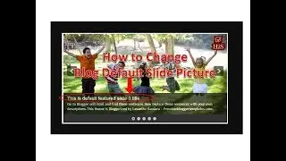 How to change slider image in blog