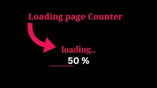 How to make Number loading page counter using html css & jquery 