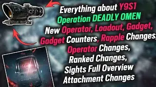 Y9S1 Operator, Loadout, Gadget Overview, Ranked Changes and Attachment Changes, Full Sights Changes