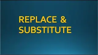 Replace & Substitute DAX in power bi 