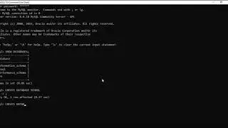 SQL Commands To Create Database  and Table