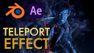 How to do a Nightcrawler Teleport Effect | Blender + After Effects