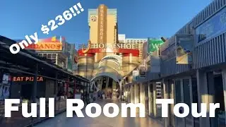 Horseshoe Las Vegas Hotel and Casino Room Tour (Full Room Tour)