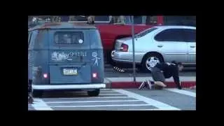 DRUNK FAIL!!  Man falls out of bus at cruisin ocean city 2014