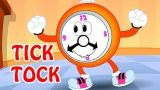 Tick Tock  | Animated Nursery Rhyme in English