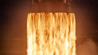 SpaceX falcon 9 merlin engines slow motion