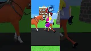 Troll Smart horse Nick's joke with two landlords in Scary Teacher 3D