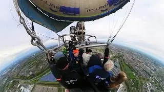 TIMELAPSE FLIGHT WITH ADBALLON OVER BREDA IN THE NETHERLANDS! #breda #adballon #hotairballoons