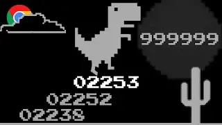 Dino T Rex Game High Score - Chrome Dinosaur Game | my high record dino game ► 2253