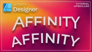 Affinity Designer CURVED TEXT [Tutorial]
