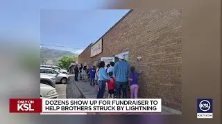 Dozens show up for fundraiser to help brothers struck by lightning, sell out in an hour