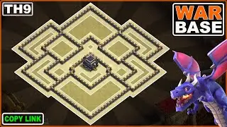 Get the BEST TH9 War Base to DOMINATE Clan War 2025!