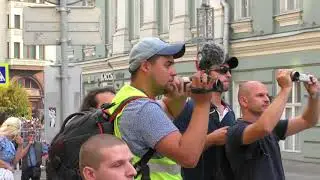 МИТИНГ 9 СЕНТЯБРЯ В МОСКВЕ ПОЛИЦИЯ РАЗОГНАЛА ДУБИНКАМИ