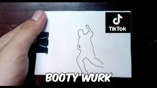 Booty Wurk Dance | Tiktok Dance Challenge | Flipbook Animation #shorts