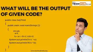 What will be the output of given code? | Giri's Tech Hub | Java MCQ