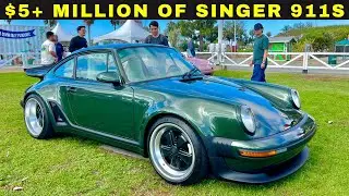 $5+ MILLION of Porsche 911 Reimagined by SINGER VEHICLE DESIGN! Singer 911 DLS & Turbo/Classic Study