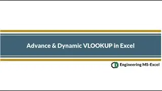 Advance & Dynamic Vlookup in Excel.