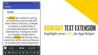 New Highlight Text Extension By App Helper For Kodular, Niotron, App Inventory etc