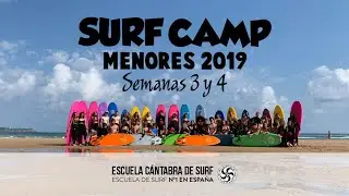 Surf Camp Menores 2019 Semana 3 y 4 - Escuela Cantabra de Surf