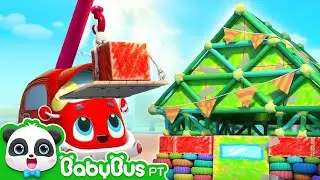 Vamos Construir uma Casa 🏠 | Carro Desenho | Músicas Infantis & Canções Infantis 🐼 por BabyBus