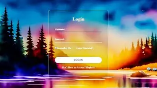 Login Form Using HTML CSS | Projects 2024 | #webdesign #viral
