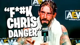 Unseen Footage of CM Punk at AEW Media Scrum!