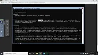 Setting execution policies