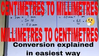 Converting cm to mm and mm to cm|Convert centimetre into millimetre|Millimeter to centimeter