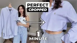 😱 How To CROP Your Shirt in 1 Minute! ✂️ | EASY DIY TUTORIAL