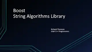 Boost String Algorithms Library