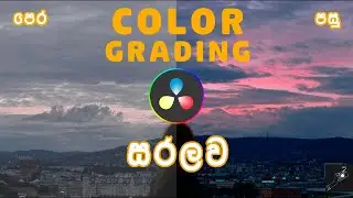 Davinci resolve color grading in Sinhala (Film Look)