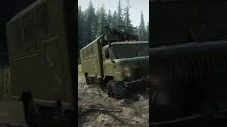 SnowRunner. Шишига едет по воде. Поддержать автора 5336 6903 0900 2980.