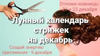 Лунный календарь стрижек на декабрь 2021. Привлекаем денежные энергии - 7 счастливых дней!