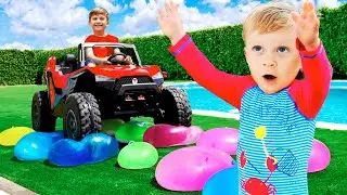 Water Balloons Challenge with Roma and Friends