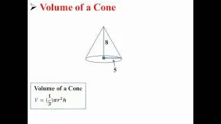 Volume of a Cone