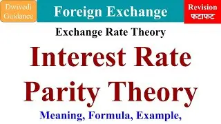 Interest Rate Parity Theory, IRPT, Exchange rate theories, Foreign Exchange and Risk Management,