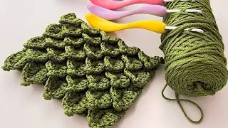 🐊💥 Easier than you think! 3D Crocodile Pattern! Crochet