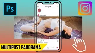 How to Split Pictures for Seamless Multi Post Panorama for Instagram - Photoshop tutorial