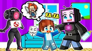 СПИКЕРВУМЕН И ТВ ВУМЕН СТАЛИ НЯНЯМИ В МАЙНКРАФТ! КРАСЯ НЕПОСЛУШНЫЙ РЕБЕНОК TV WOMAN SPEAKERWOMAN