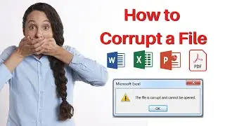 Manually Corrupt a file 😛 [Tech Prank] and make it won't work