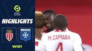 AS MONACO - AJ AUXERRE (3 - 2) - Highlights - (ASM - AJA) / 2022-2023