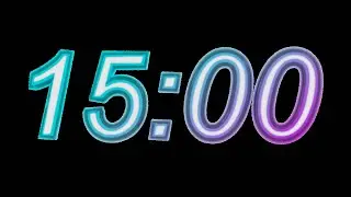 Copyright Free 15 Minute Timer Transparent (Alpha Channel Download in Description)