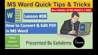 How to Convert PDF to Word in Ms Word