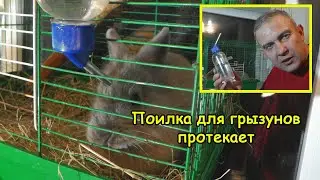 Поилка для грызунов протекает