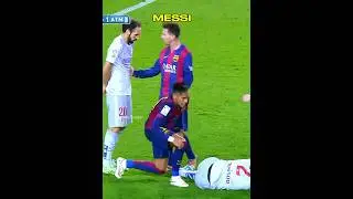 Messi Protects His Teammates👊 #football #messi #neymar