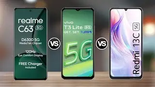 Realme C63 Vs ViVO T3 Lite Vs Redmi 13c 5G