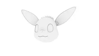 Rhino 8 Character Design Eevee (part a)