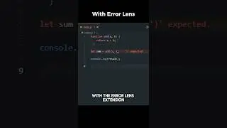 Error Lens in VS Code 