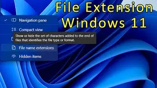 How To Display File Extension in Windows 11 23H2