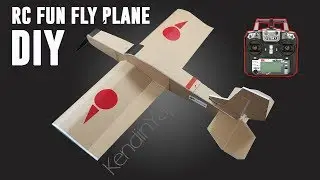 How To Make RC Model Airplane Fun-Fly Style. DIY RC Airplane With Brushless motor